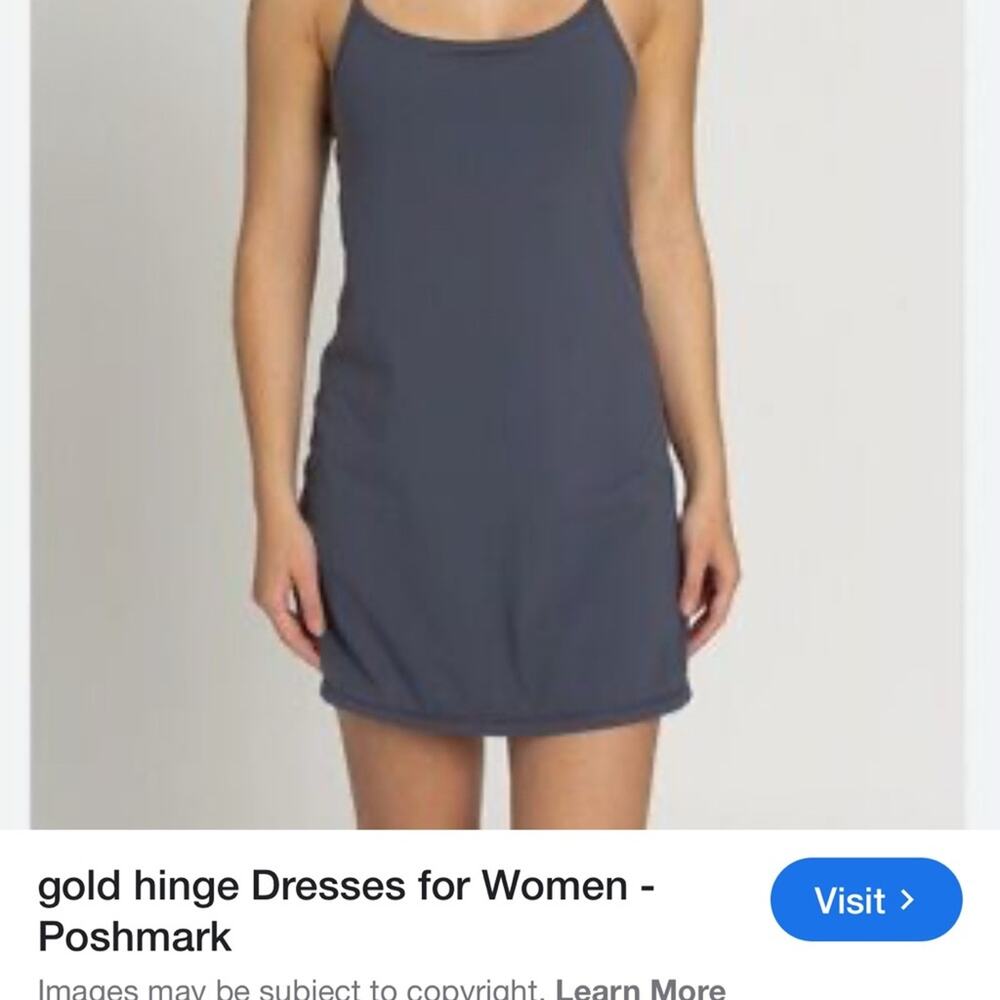 Gold Hinge Women's Gray Mini Tennis Dress